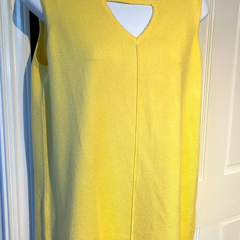 Sunshine yellow rayon sweater by Joseph A